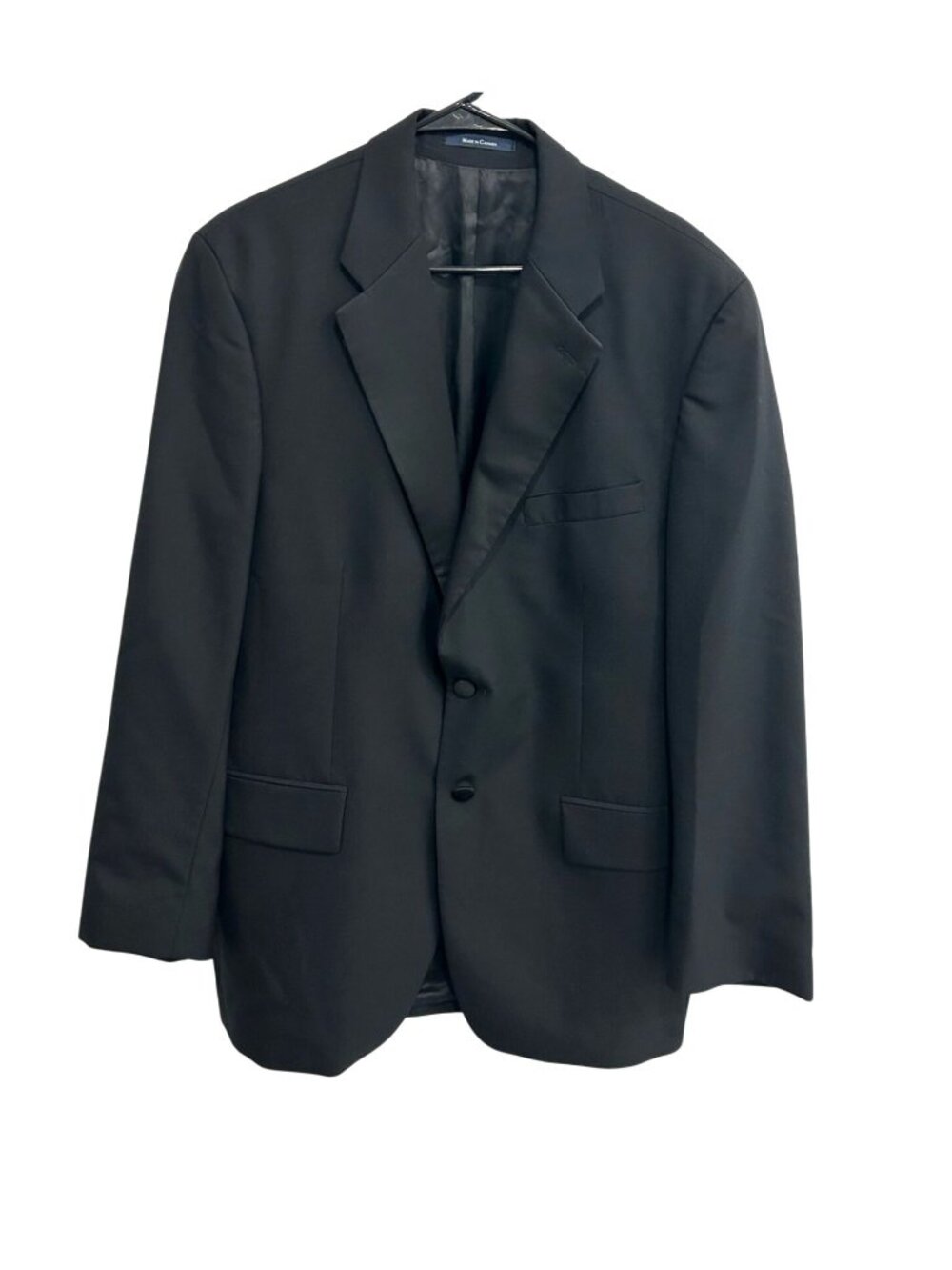 Chaps Ralph Lauren 42R Mens Black Wool Blazer Sport Coat Vintage Old Money